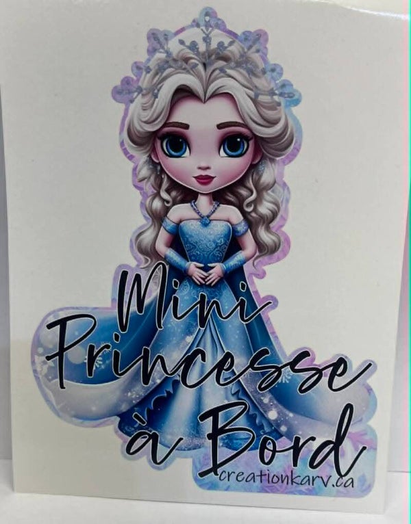 Mini princesse à bord