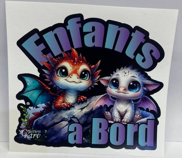Enfants à bord (bébé dragon)