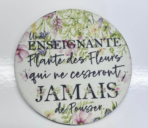 Sous-verre et autocollant