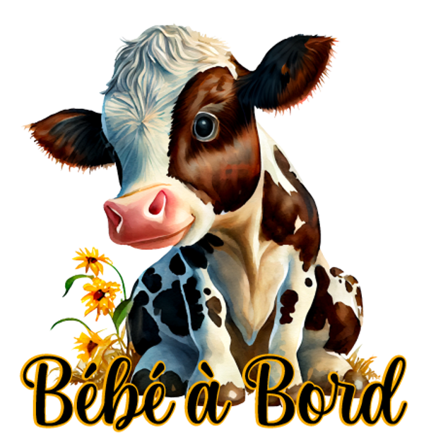 Bébé à bord ( vache)