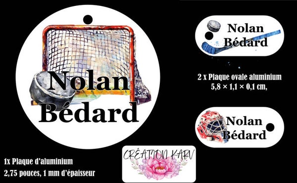 Hockey / Ensemble décoration aluminium