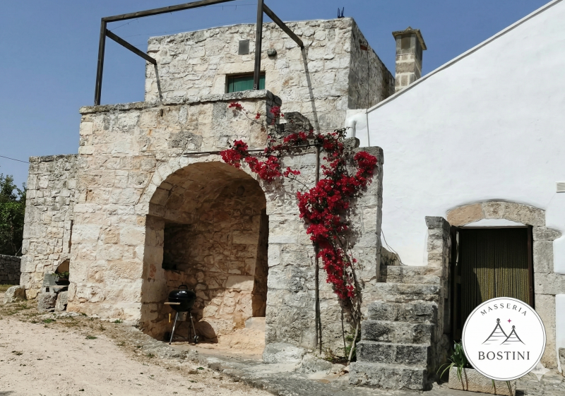 Masseria Bostini a Ostuni: casa vacanza su una collina privata con piscina e trulli nella Valle d'Itria