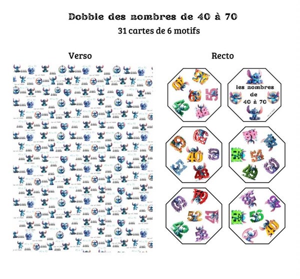 Dobble de 40 à 70