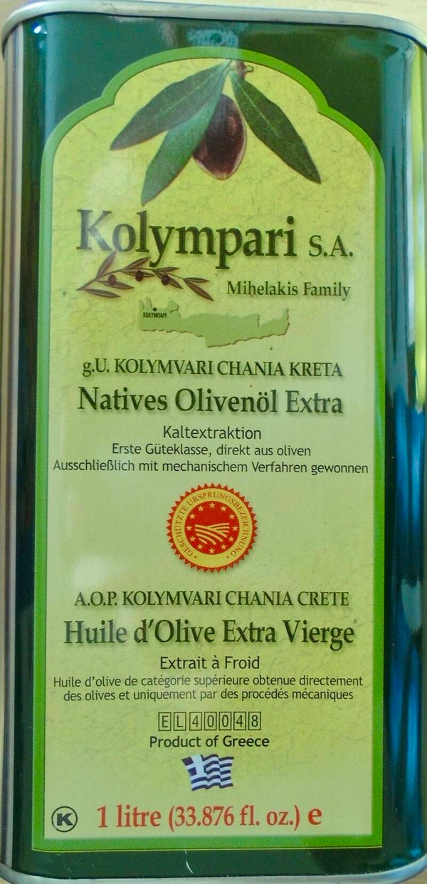 Kolympari extra vierge olijfolie