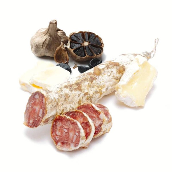 Franse worst met brie en zwarte knoflook
