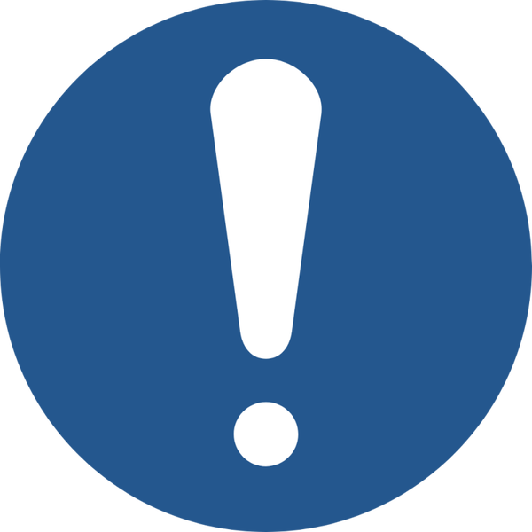 Gebodspictogram – Algemeen verplicht teken