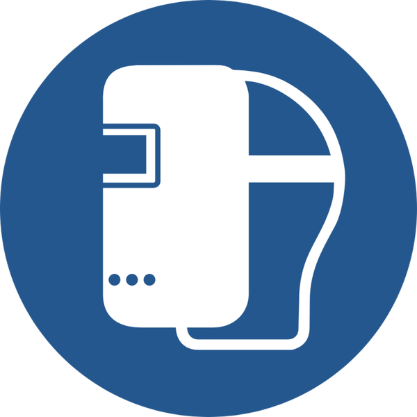 ISO 7010 M019 – Lasbescherming verplicht Sticker