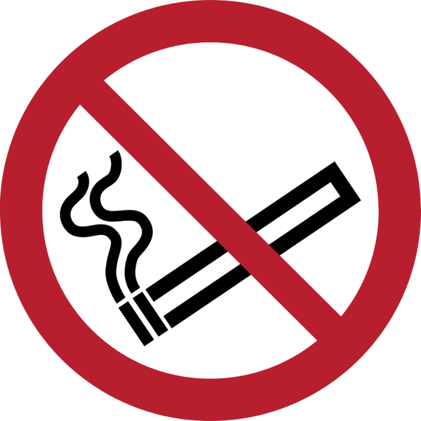 ISO 7010 P002 – Roken verboden Sticker