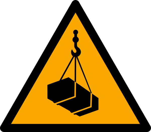 Lastgevaar Sticker – ISO 7010 W015