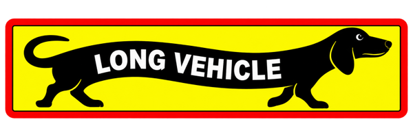 Long Vehicle Sticker – Waarschuwingssticker Lang Voertuig