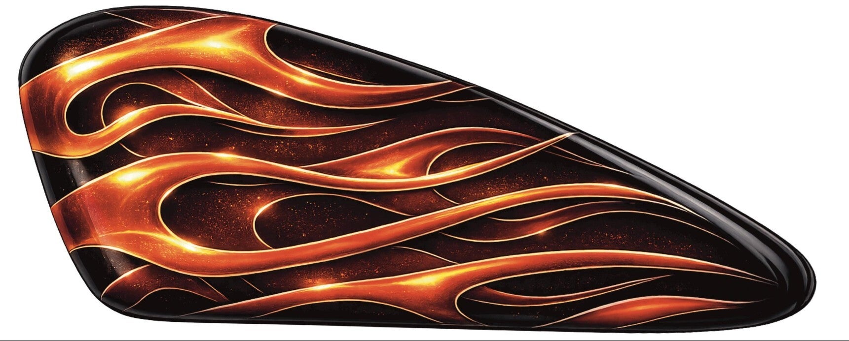 Set Motorcycle Fueltank Side Decals L&R Metallic Flakes