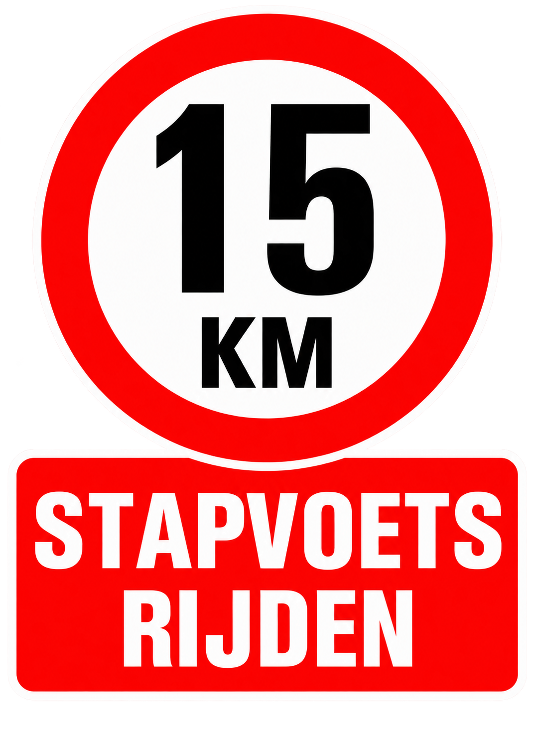 Snelheidstickers - 15KM - S004