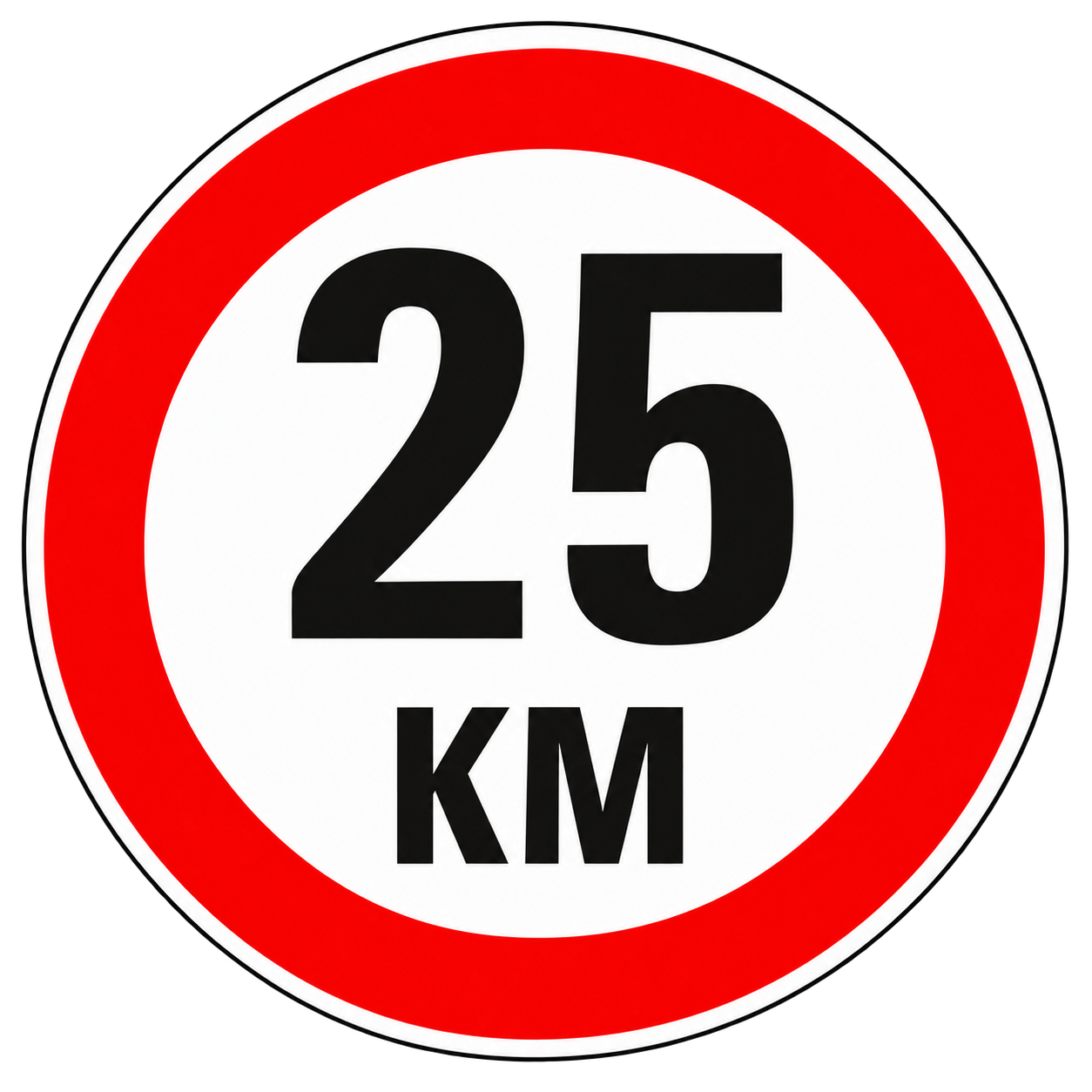 Snelheidstickers - KM25 - S001