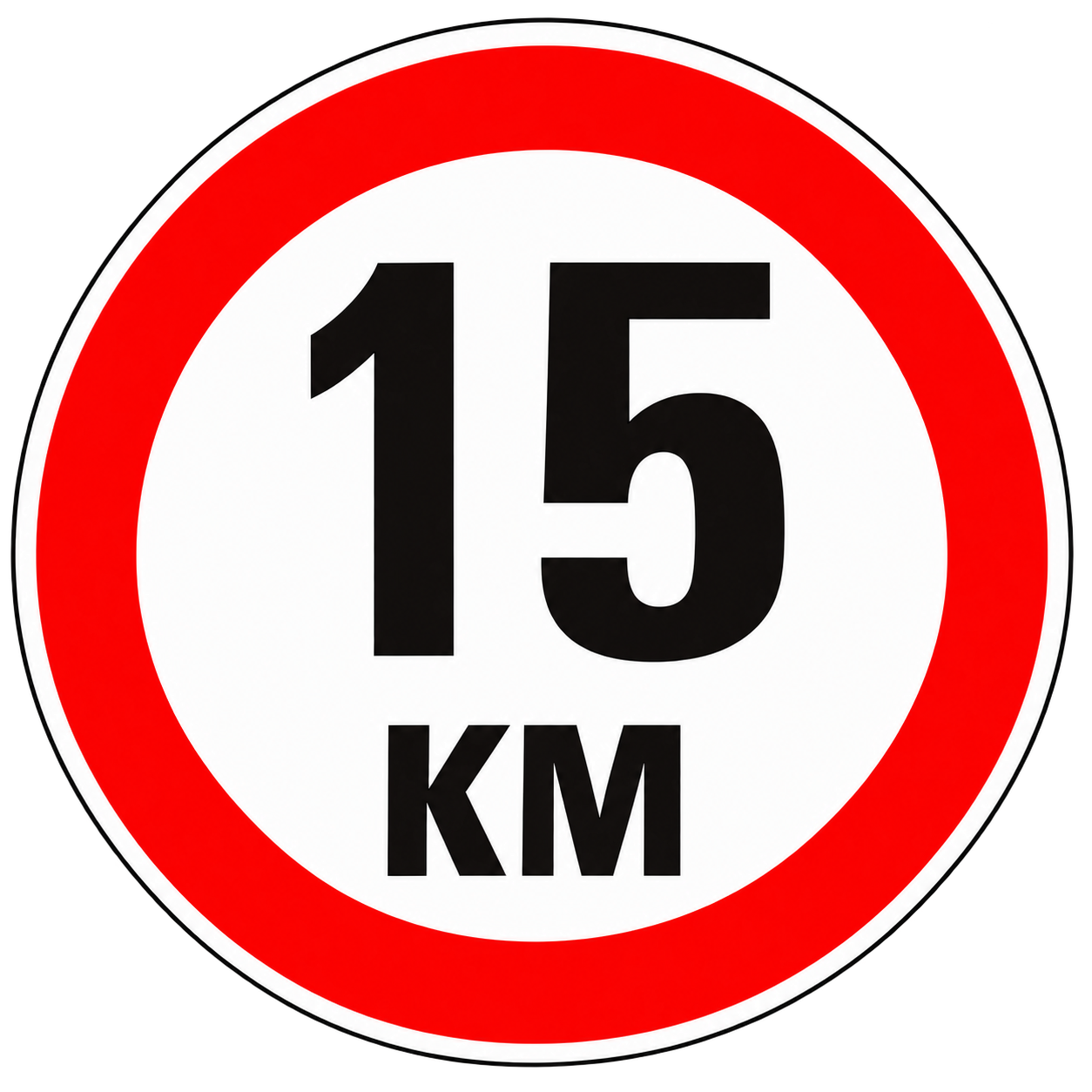 Snelheidstickers - 15KM - S002