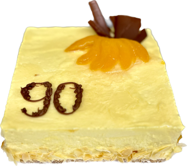 Mango bavaroise taartje