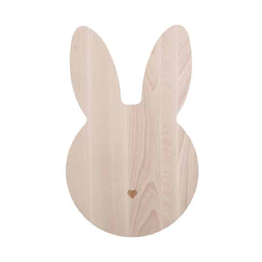 Houten Ontbijtbordje - Bunny / Konijn - Eulenschnitt
