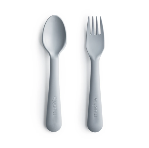 Kinderbestek - Fork Spoon - Cloud - Mushie