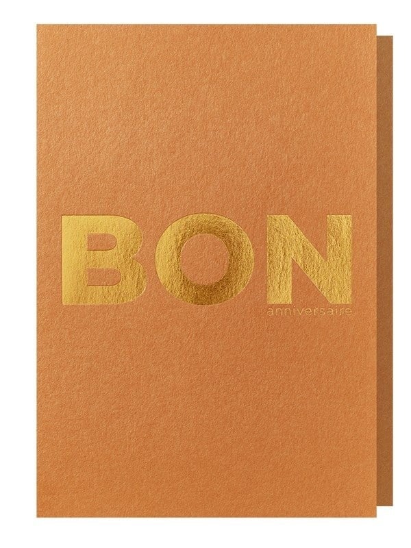 Wenskaart - BON anniversaire - Papette