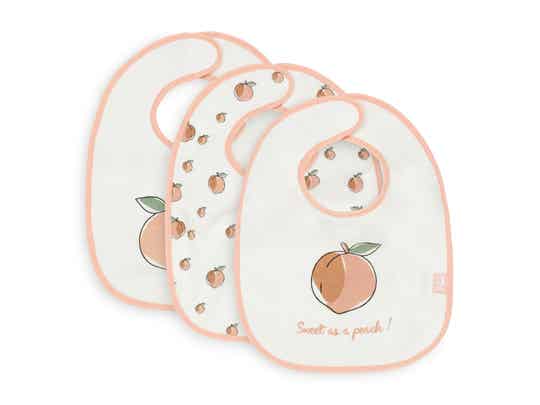 3-pack Slabbetjes - Peach - Jollein