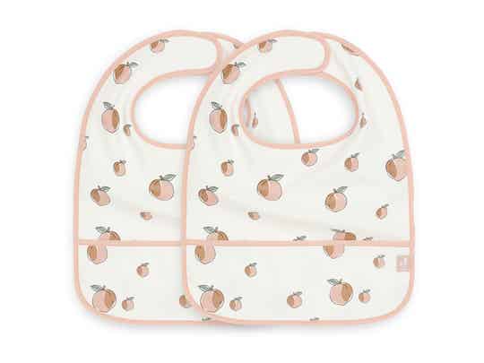 Slabbetje Waterproof - 2-pack Peach - Jollein
