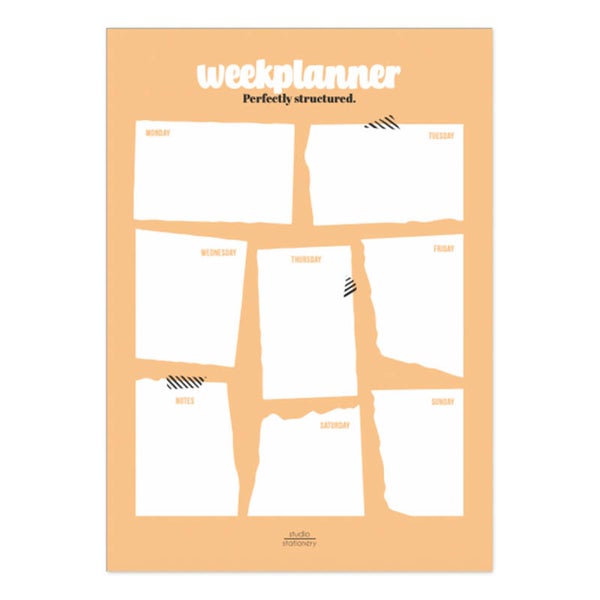 Weekplanner - Perfectly Structured - Studio Stationery