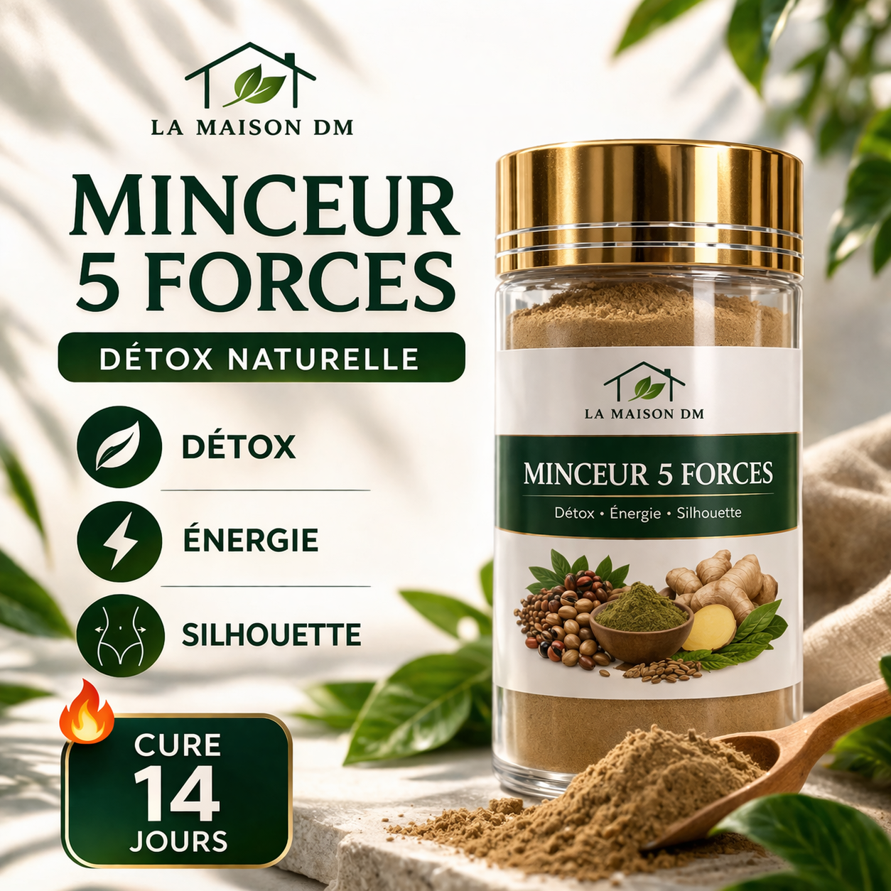 Minceur 5 Forces : Détox - Energie - Silhouette Cure 14 jours