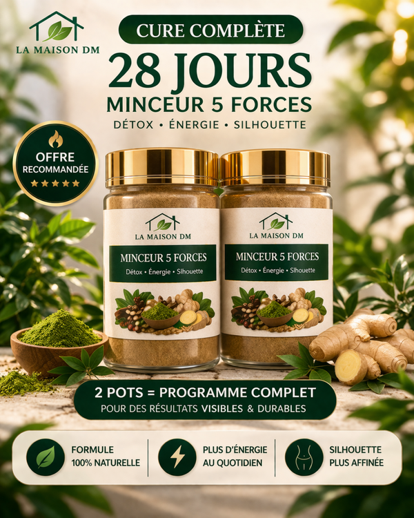 Minceur 5 Forces: Detox - Energie - Silhouette  Cure de 28 jours