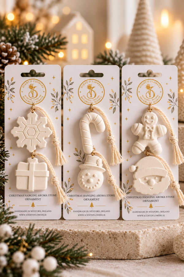 Christmas Hanging Aroma Stone Duo Set – Assorted Designs