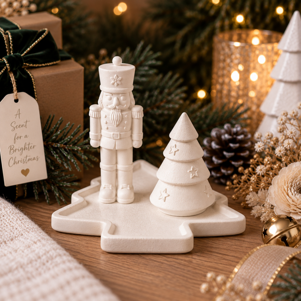 Christmas Tree Platter and Ornament Gift Set