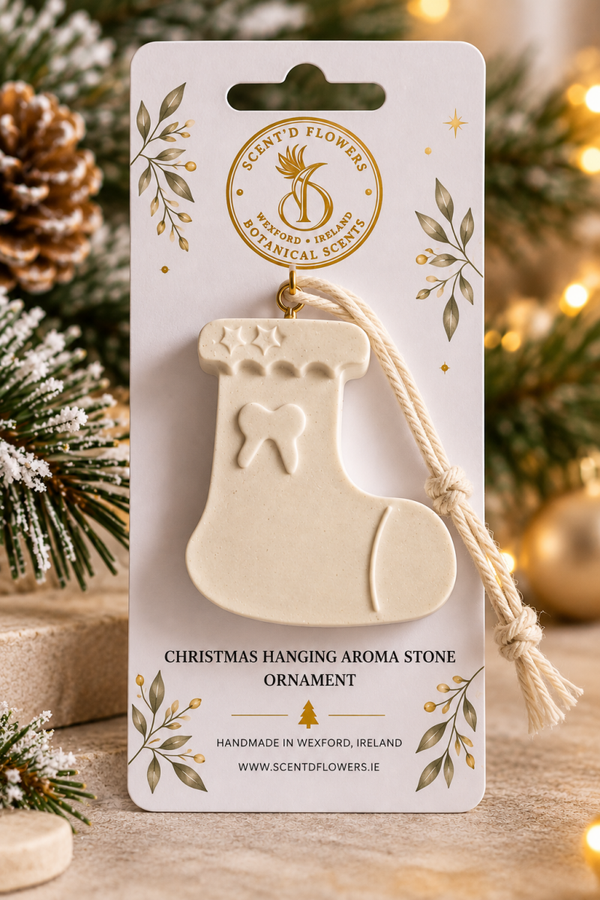Large Single Christmas Hanging Aroma Stone Ornaments