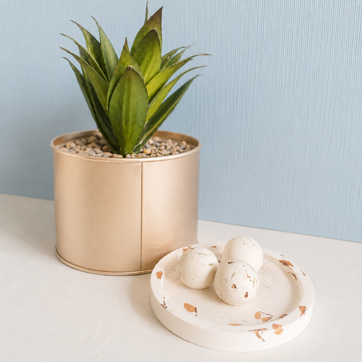 Small Botanical Aroma Stone (Balls) and Aroma Platter Set