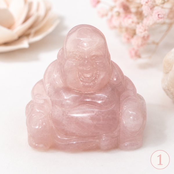 Bouddha Quart Rose 40 mm - Brésil