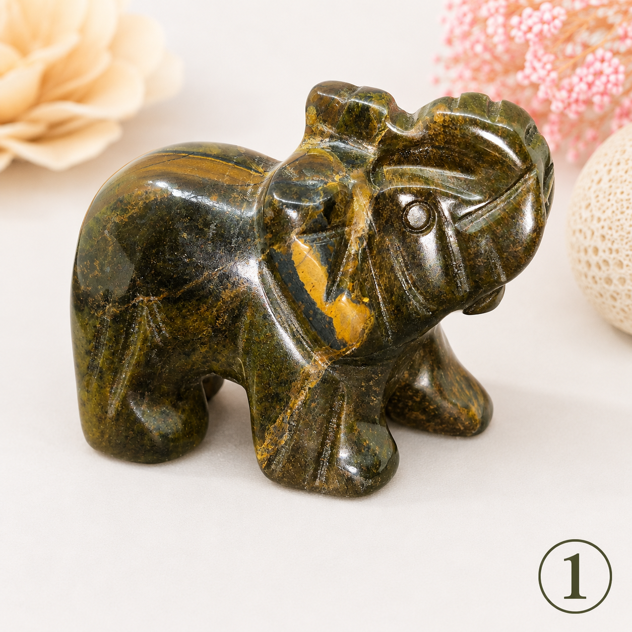 Éléphant Oeil de Tigre 40 mm - Afrique du sud