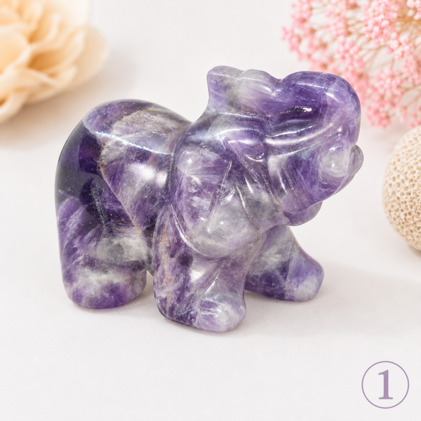 Éléphant Améthyste 40 mm - Brésil