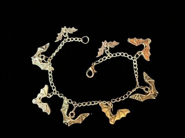 Bat charm bracelet