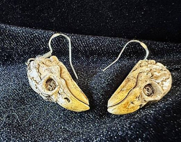 Raven Skull Earrings