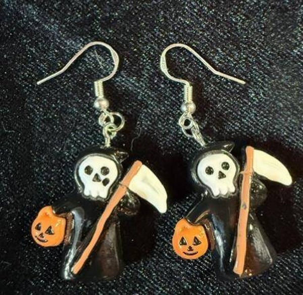Grim Reaper earrings