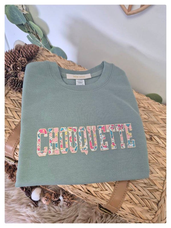Sweat mot ou prénom de votre choix