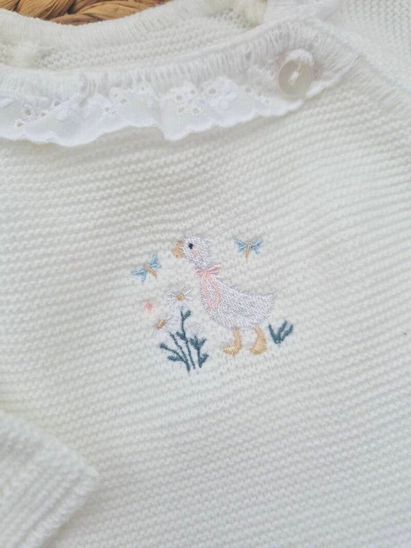 Brassière brodé oie