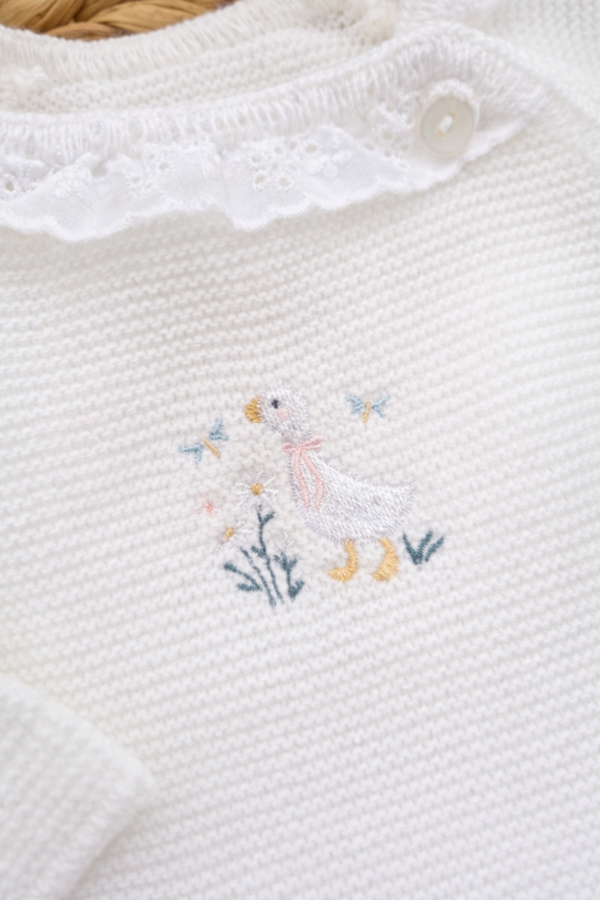 Brassière brodé oie
