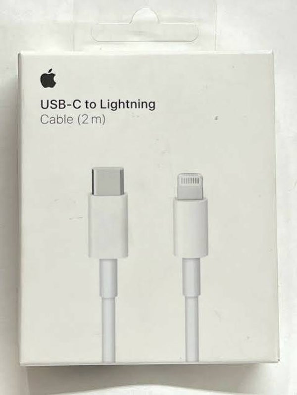 Genuine Apple 2-meter USB-C to Lightning cable.