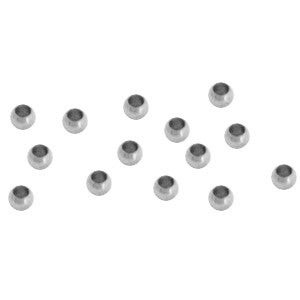 Rvs Knijpkralen zilver (5 stuks)