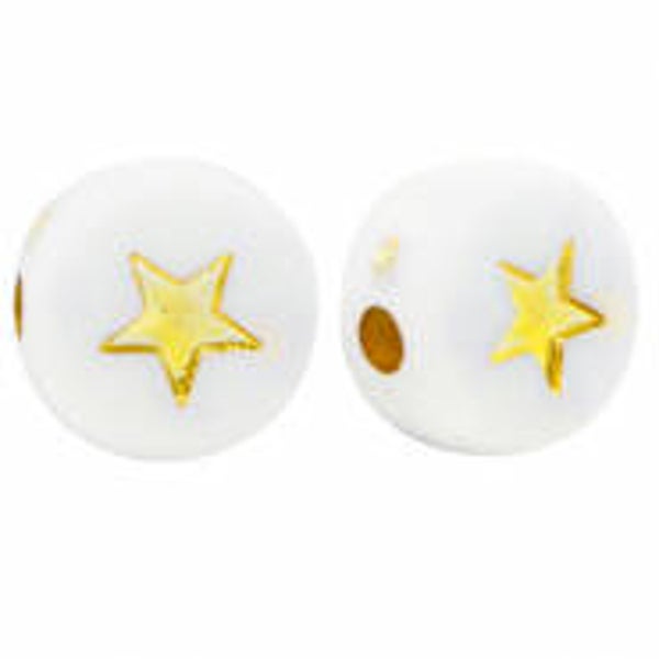 Ster white/gold (10 stuks)
