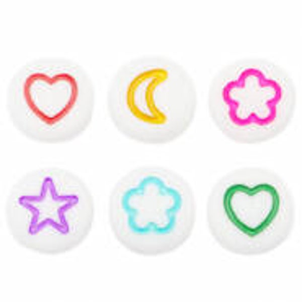 Icon mix white/multicolour (10 stuks)