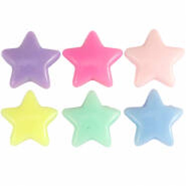 Ster multicolour (5 stuks)