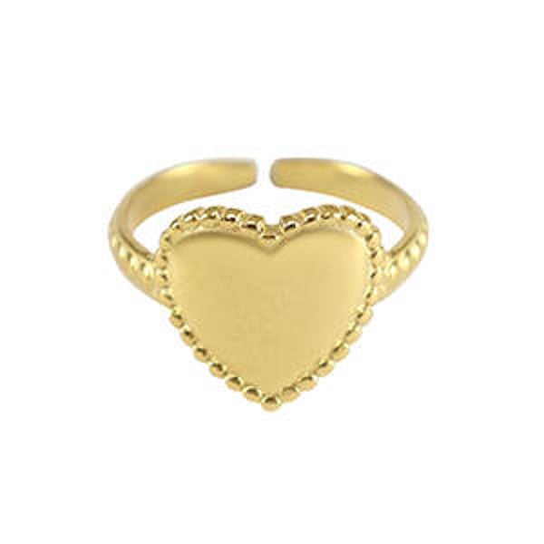 Heart ring gold