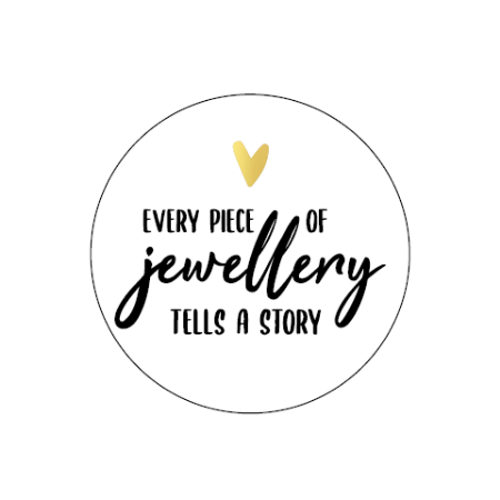 Jewellery tells a story stickers (5 stuks)