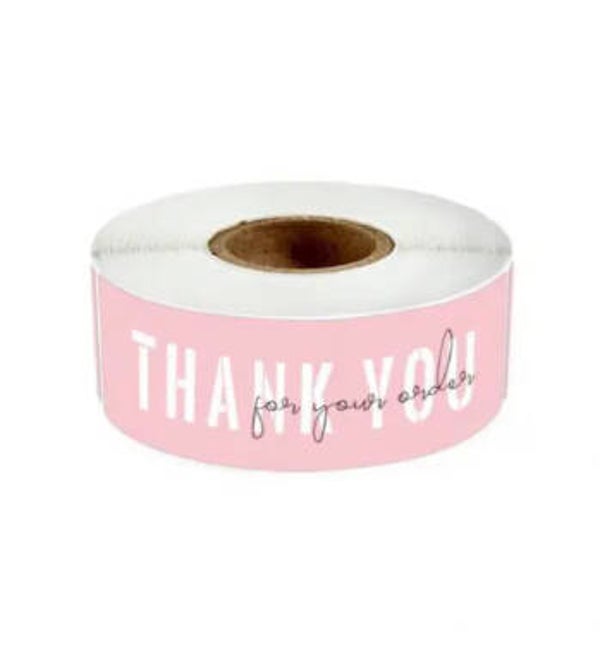 Thankyou for your order stickers (5 stuks)