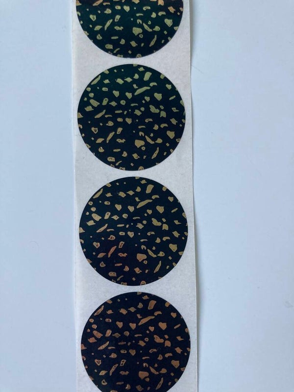Terrazzo black/gold (5 stuks)