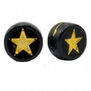 Ster black/gold (10 stuks)